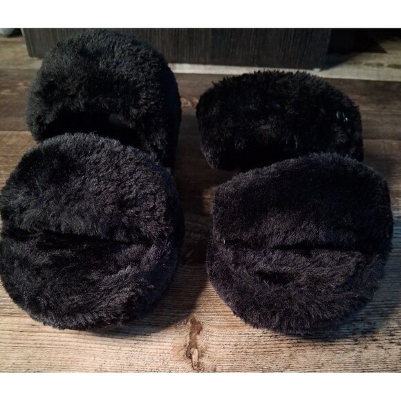 NEW! Women's GBG Los Angeles Lennly Casual Faux Fur Slipper Sandal Slides, 7.5M - Picture 8 of 12